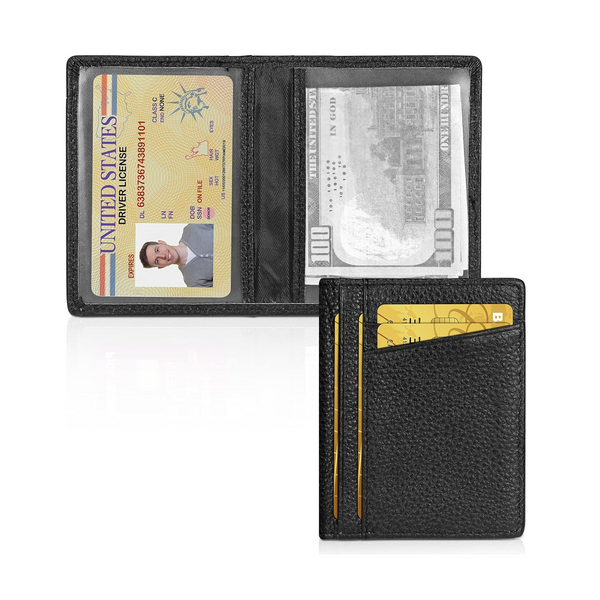 Unaone Slim Minimalist Premium Leather RFID Blocking Wallet