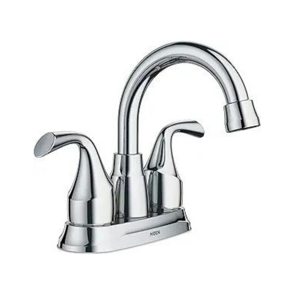 Moen Chrome Idora Two-Handle Centerset Bathroom Sink Faucet