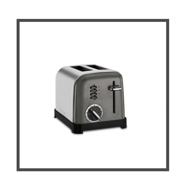 Cuisinart 2-Slice Classic Metal Toaster (Black/Stainless Steel)