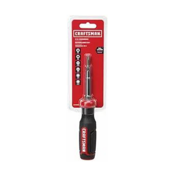 Craftsman Screwdriver With 6 Multi-Bits In Handle Storage