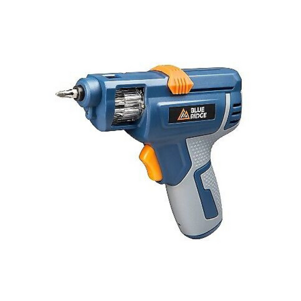 Blue Ridge Tools Rechargeable 4V Screwdriver w/ Bit Storage