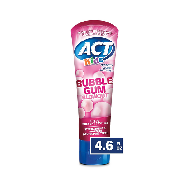 Act Kid's Bubblegum Blowout Toothpaste, 4.6 Ounce