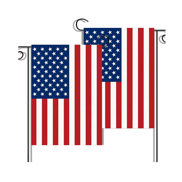 2-Pack American Garden Flags