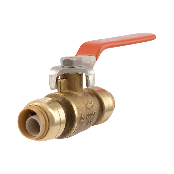 1/2" SharkBite Brass Push-To-Connect Ball Valve