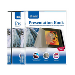 2 Pack BAZIC Presentation Book 10-Pockets Binder w/ Plastic Clear Sleeves