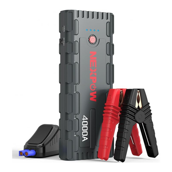 Nexpow 4000A Peak Car Jump Starter w/ 60W USB-C Output