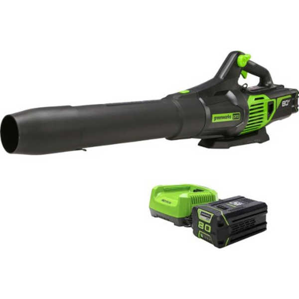 Greenworks 80 Volt 730 CFM Blower with 2.5Ah Battery & Charger Included