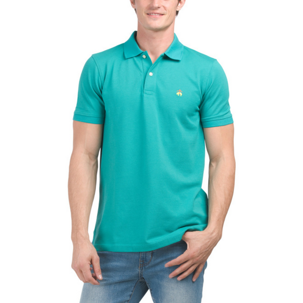 Brooks Brothers Short Sleeve Solid Cotton Pique Polo