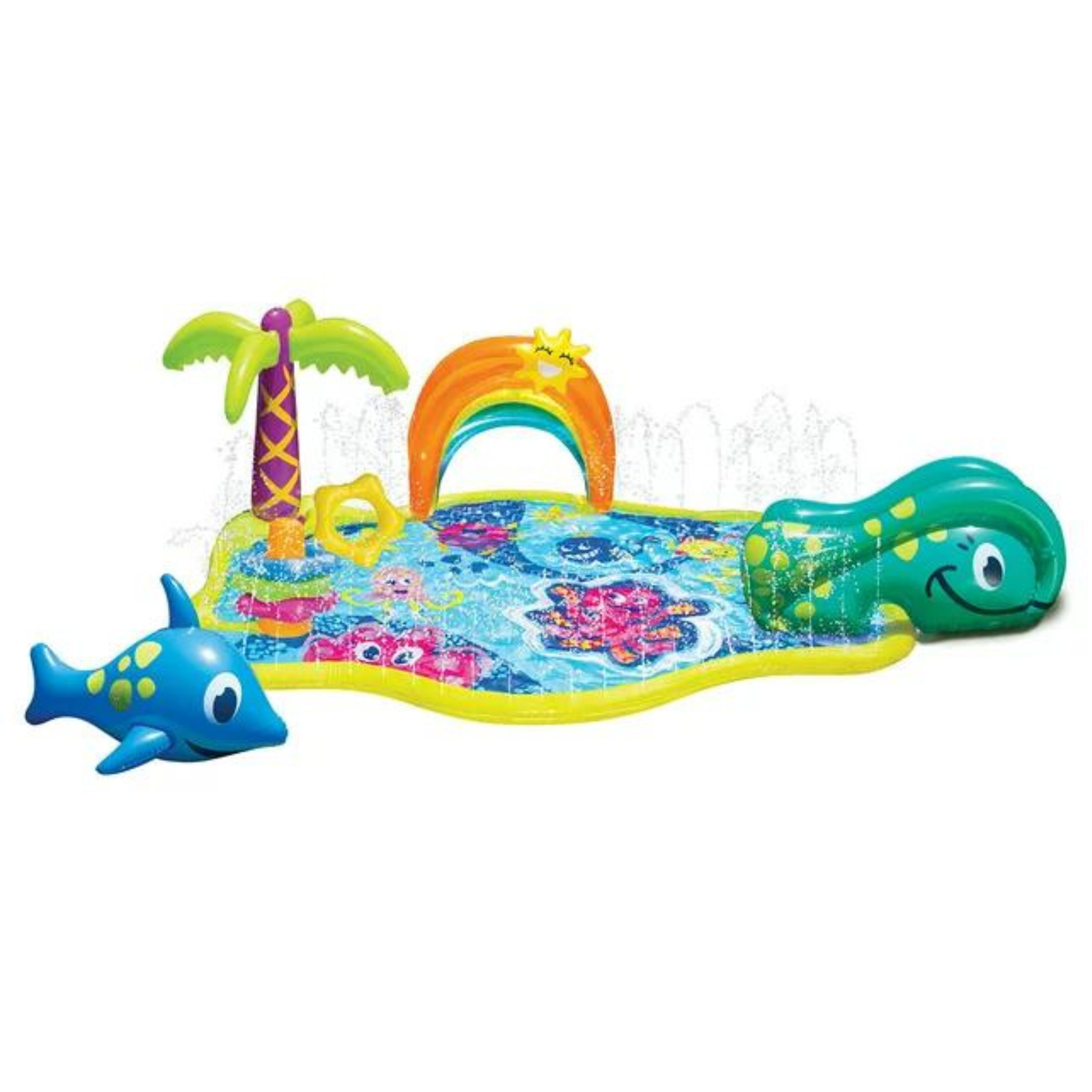 Banzai Jr. Splish Splash Water Park Outdoor Summer Play Center