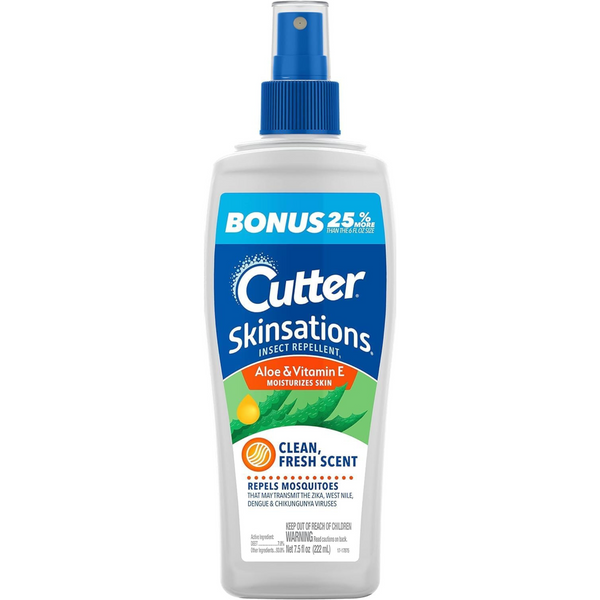 Cutter Skinsations Insect Repellent, 7% DEET (7.5 fl Ounce Spray)