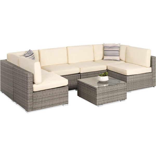 Best Choice Products 7-Piece Modular Conversation Sofa Set