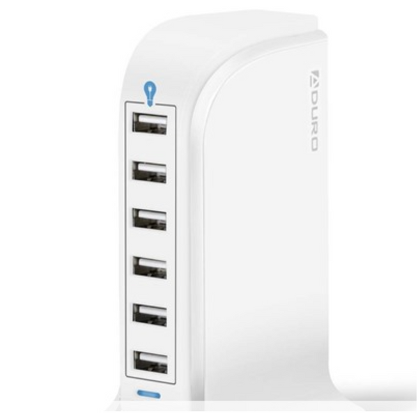 Aduro PW-HUB6P PowerUP Smart 6-Port USB Rapid Charger