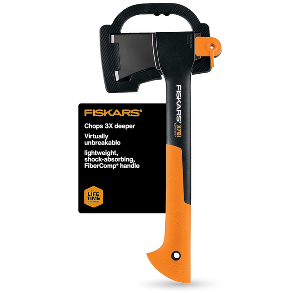 14" Fiskars X7 Hatchet w/ Shock-absorbing FiberComp Handle