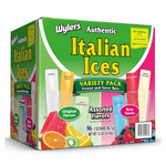 Wyler’s Authentic Italian Ice Original Flavors 2oz Bars, 96-Count