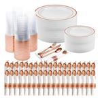 350 Piece Disposable Dinnerware Set