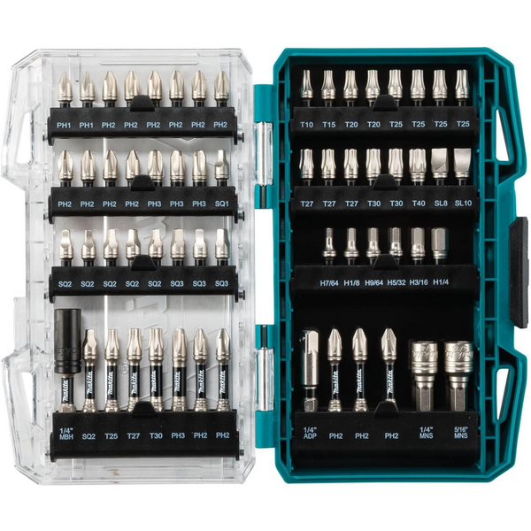 60-Piece Makita Impact XPS Alloy Steel Impact Bit Set