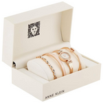 Anne Klein Women’s Premium Crystal Accented Bangle Watch and Bracelet Set