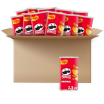 Pringles Potato Crisps Chips, Grab N’ Go, Original (12 Cans)