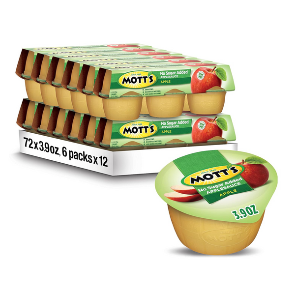 72 Pack Of Mott’s Applesauce 3.9oz Cups