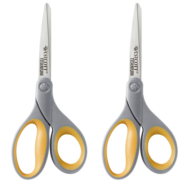 2-pk 8" Westcott Titanium Scissors