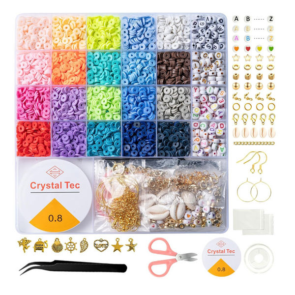 5040 Pcs Clay Beads Bracelet Making Kit