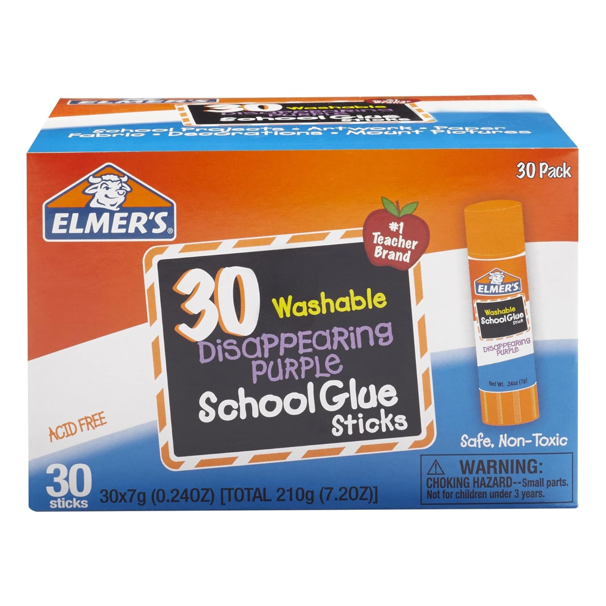 Pack of 30 Elmer's Purple School Glue Sticks
