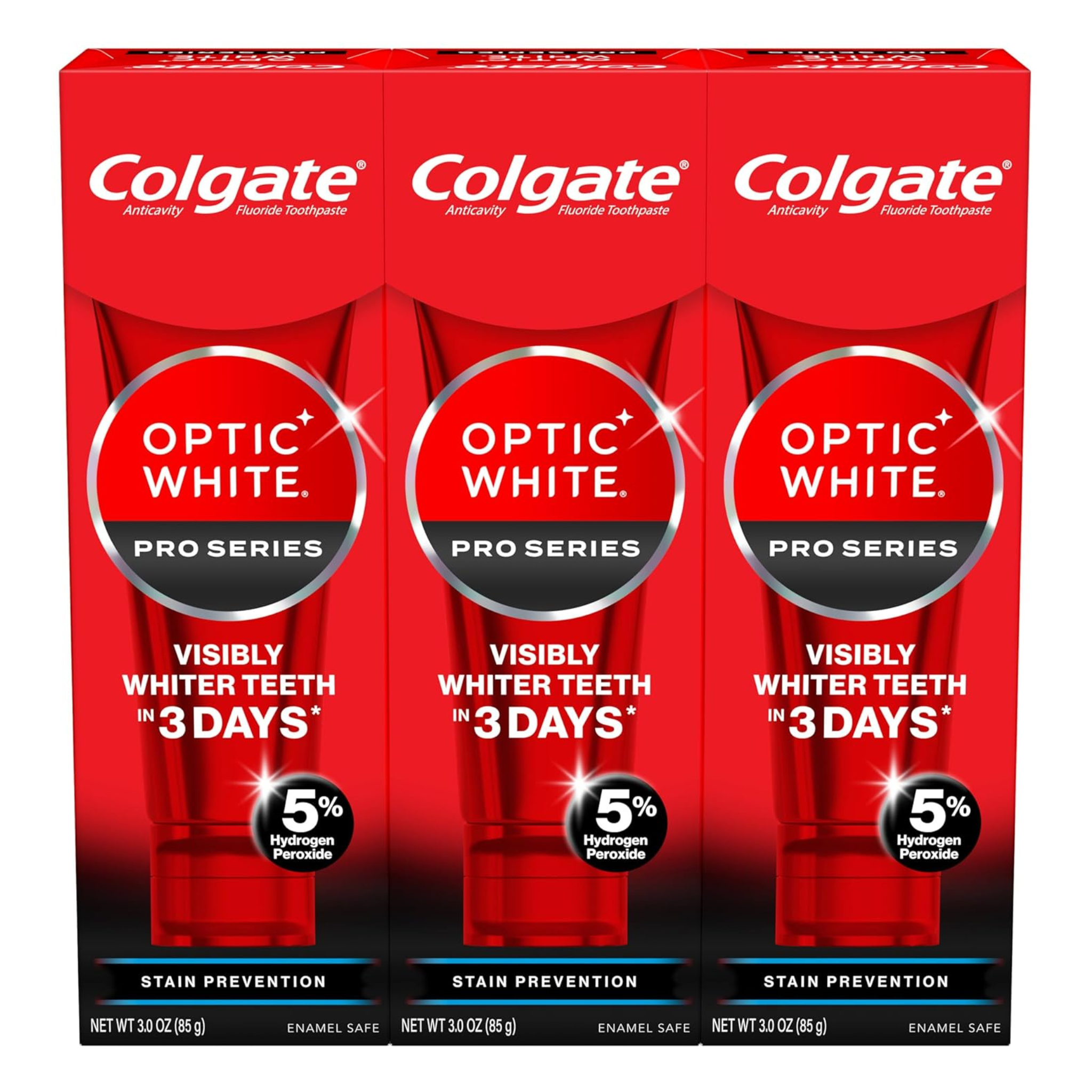 3-Pack Colgate Optic White Pro Series Toothpaste