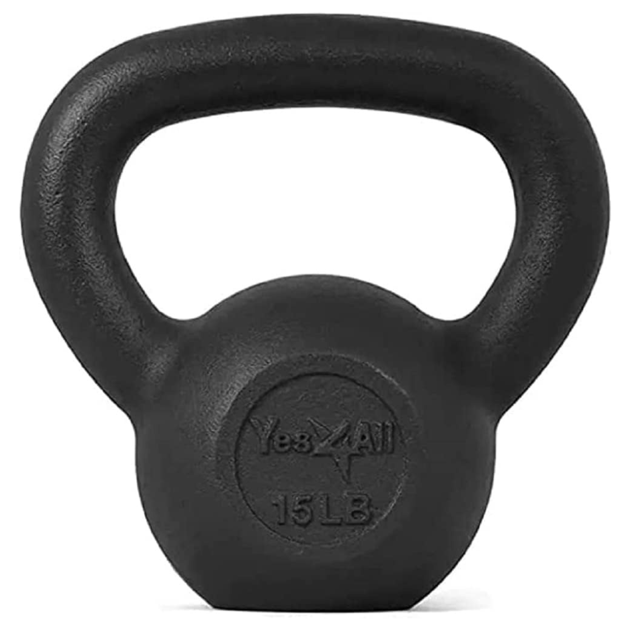 15-Lb Yes4All Cast Iron Kettlebell Weight