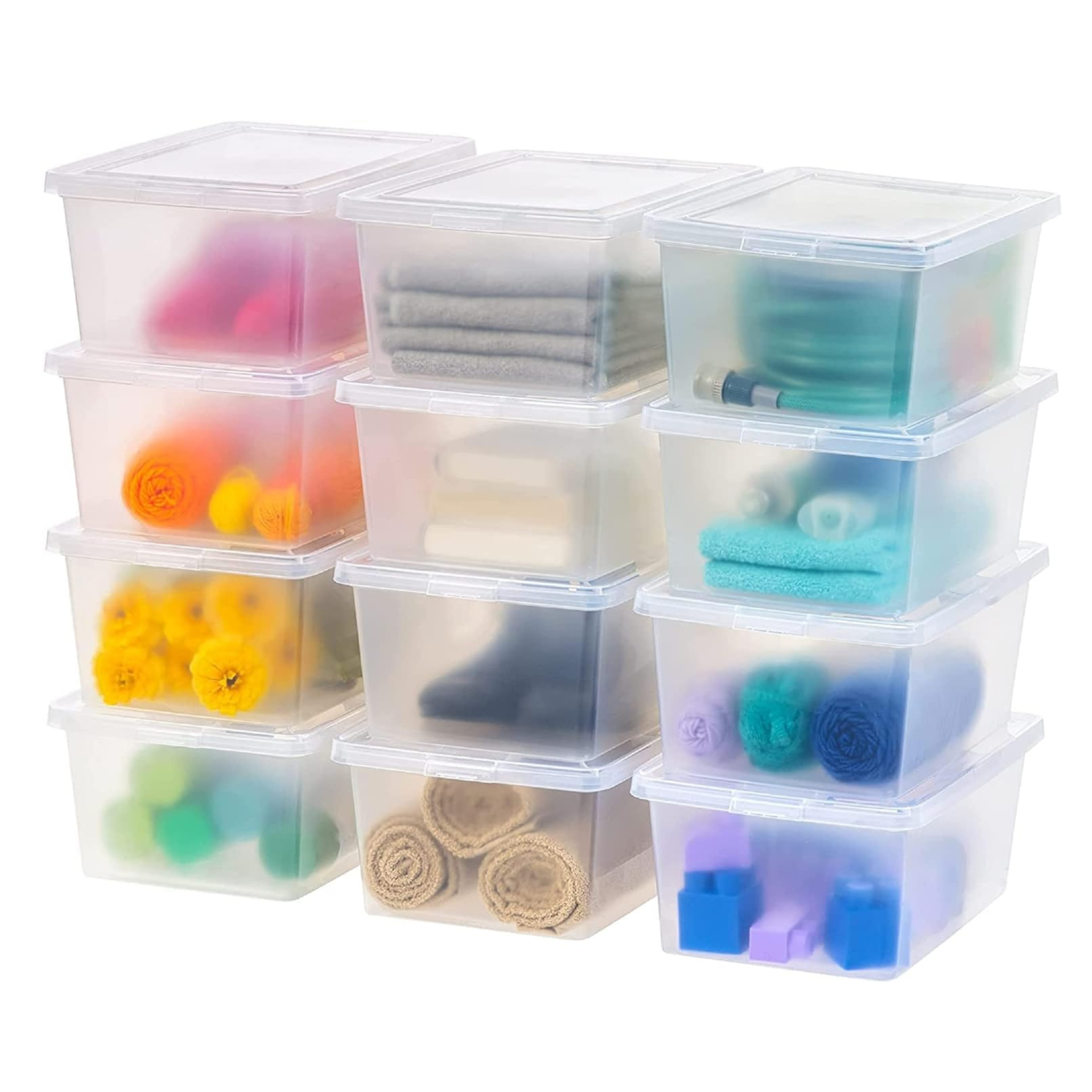 12-Pack 17 Qt Clear Storage Box