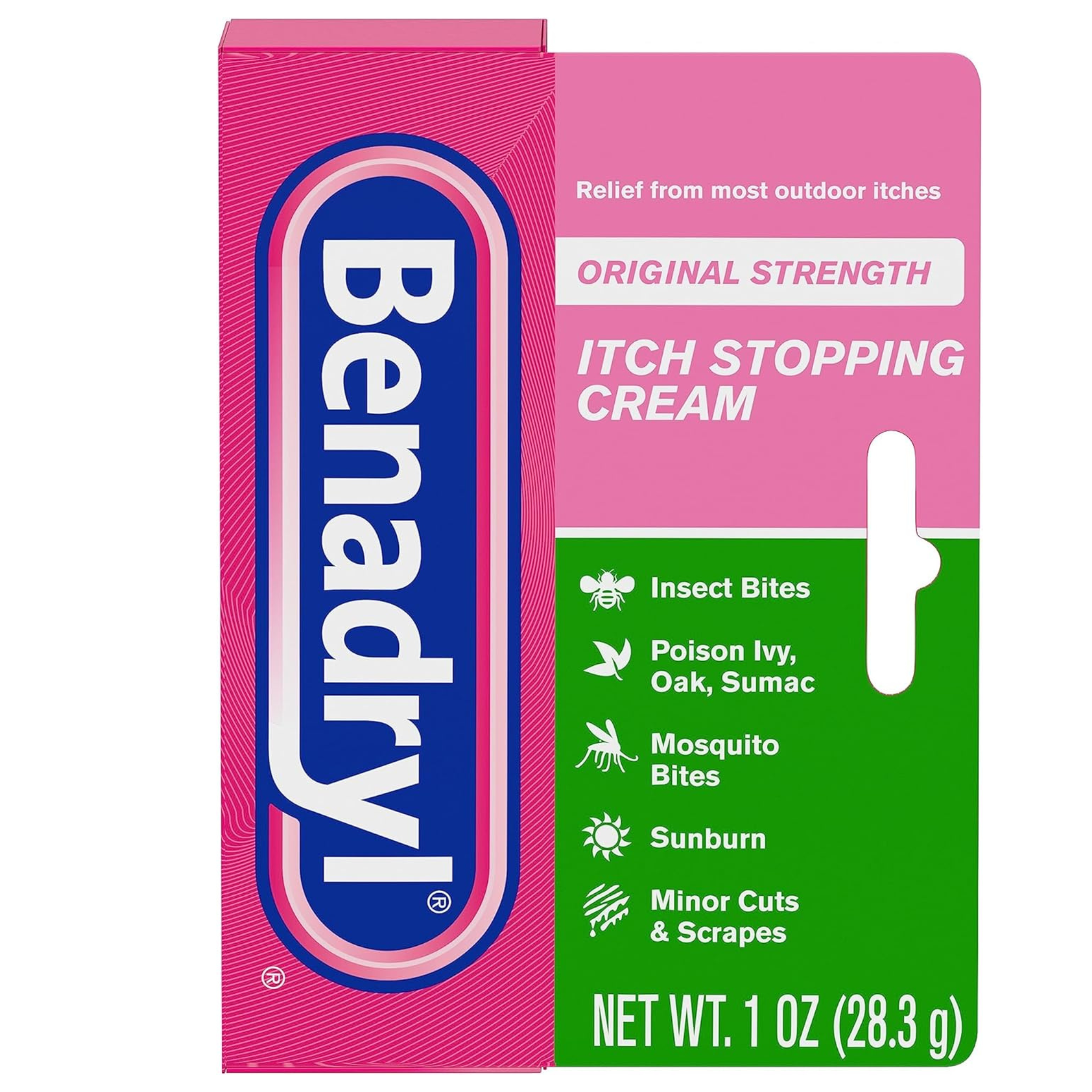 Benadryl Original Strength Itch Stopping Anti-Itch Cream (1 Oz)