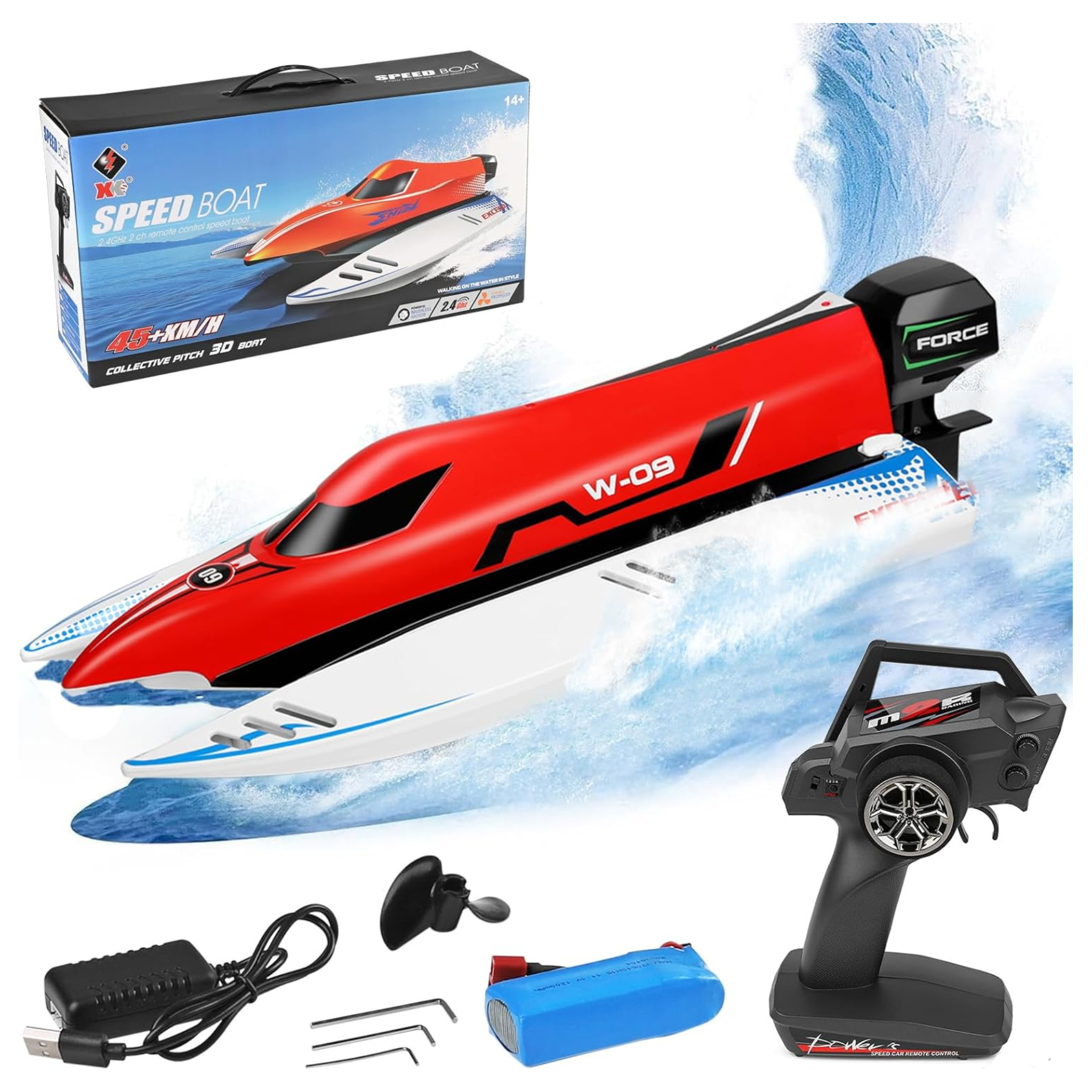 GoolRC Brushless 2.4GHz 45KM/H High Speed Remote Control Boat
