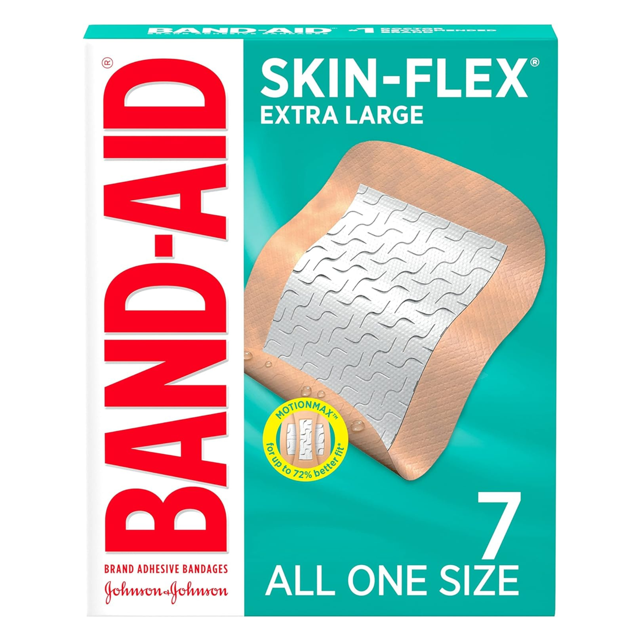 7-Count Band-Aid Brand Skin-Flex Extra Large Adhesive Bandages