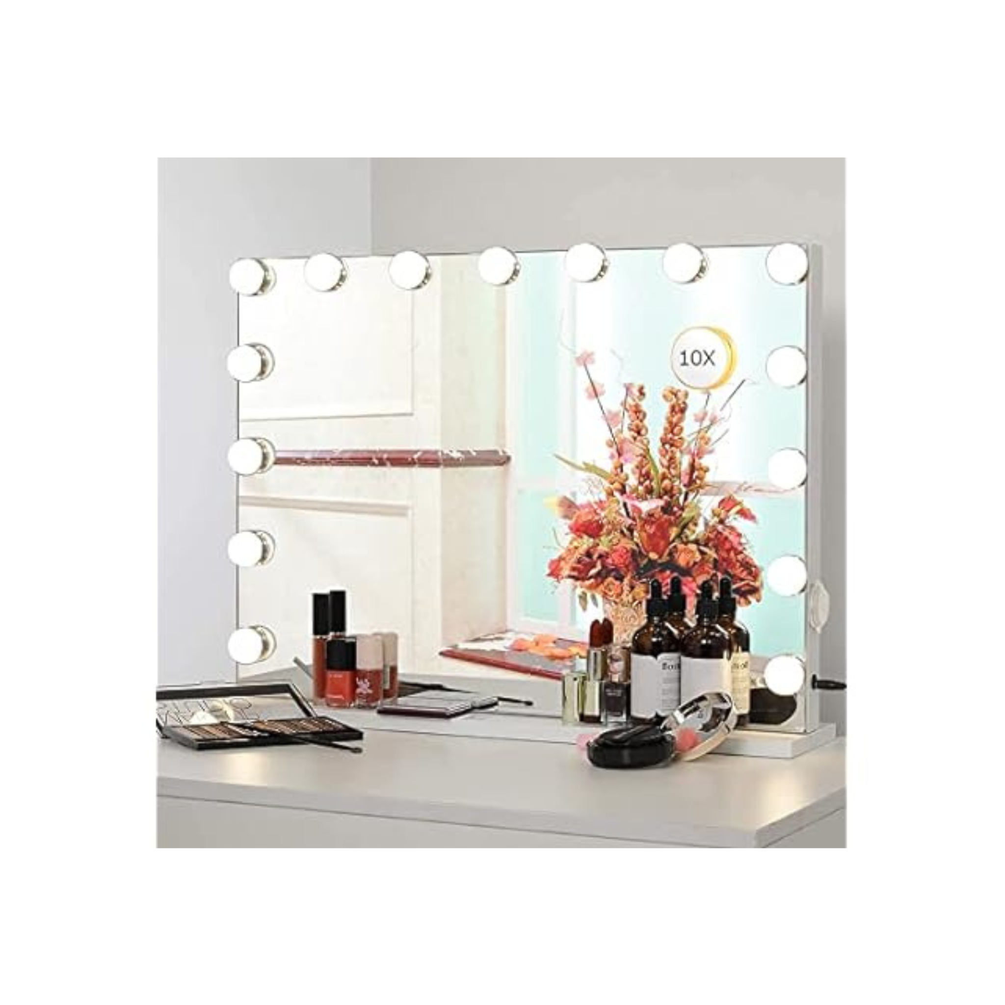 Zdorzi 23'' Vanity Mirror with 15 Dimmable LED Bulbs