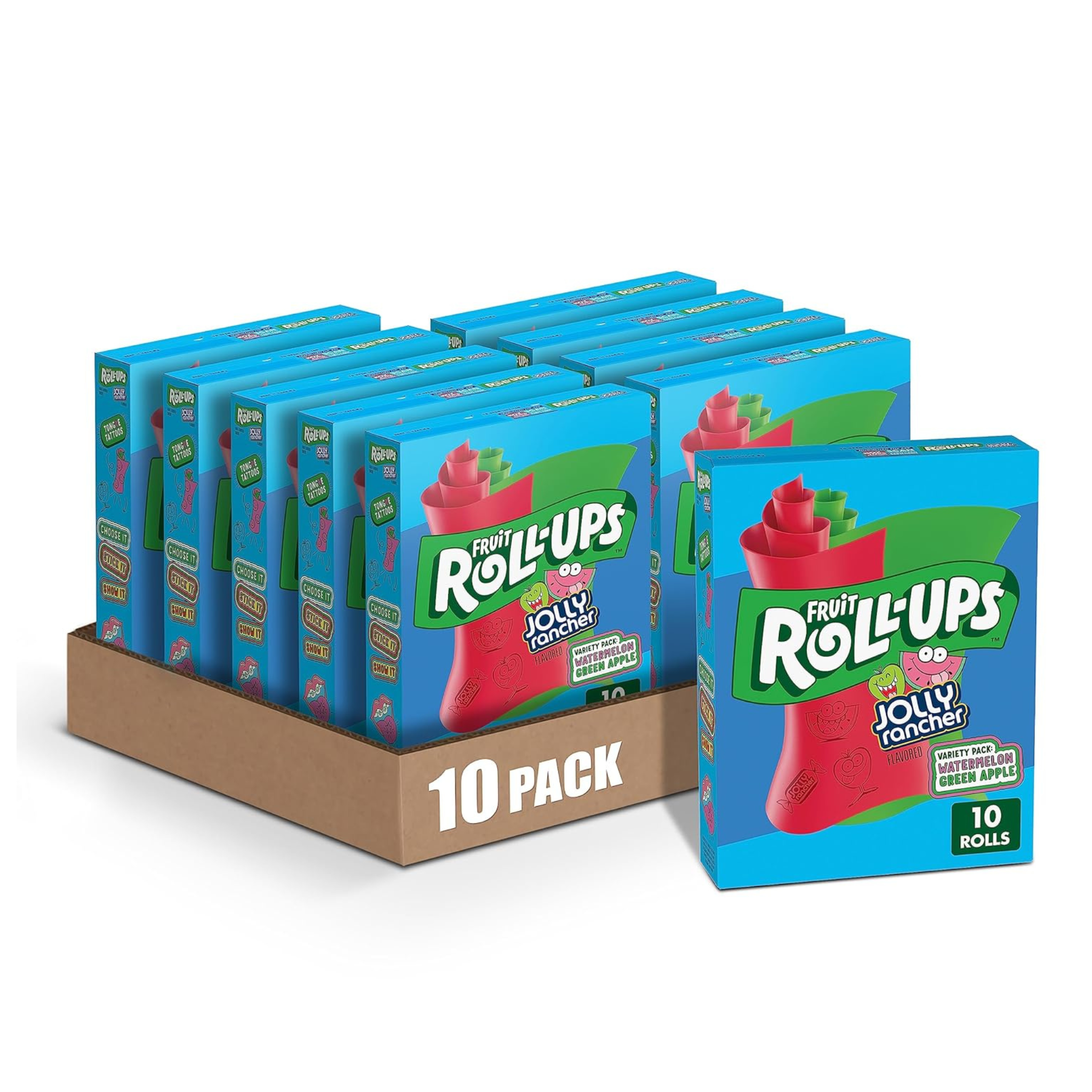 100 Fruit Roll-Ups Jolly Rancher Flavored Snacks
