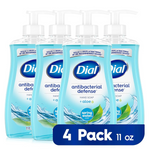 Pack of 4 Dial Antibacterial Liquid Hand Soap, Spring Water