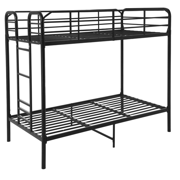 Kids Metal Twin over Twin Quad Bunk Bed