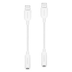 2-Pack Insignia Lightning to 3.5mm Jack Headphone Adapter