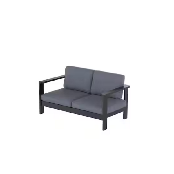 Home Decorators Aluminum Outdoor Loveseat (Black)