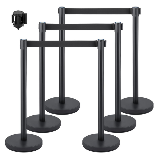 Set of 6 Vevor Crowd Control Stanchion Set