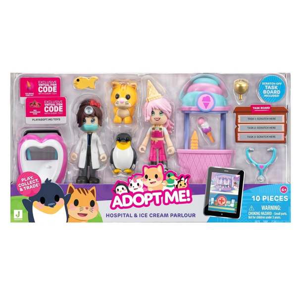 Adopt Me! Hospital and Ice Cream Parlour Friends Pack Bundle