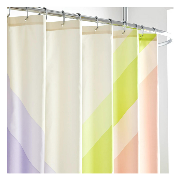 72" x 72" Mainstays Colorblock Shower Curtain