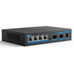 Terow 6-Port Fanless Unmanaged Swtich, 4 x 2.5G Base-T & 2 x 10G SFP