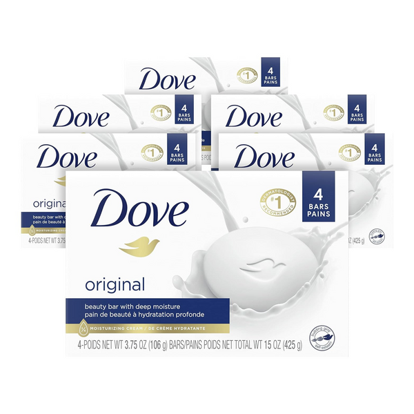 24-Count 3.75oz Dove Beauty Bar Moisturizing Soap Bar (Original)