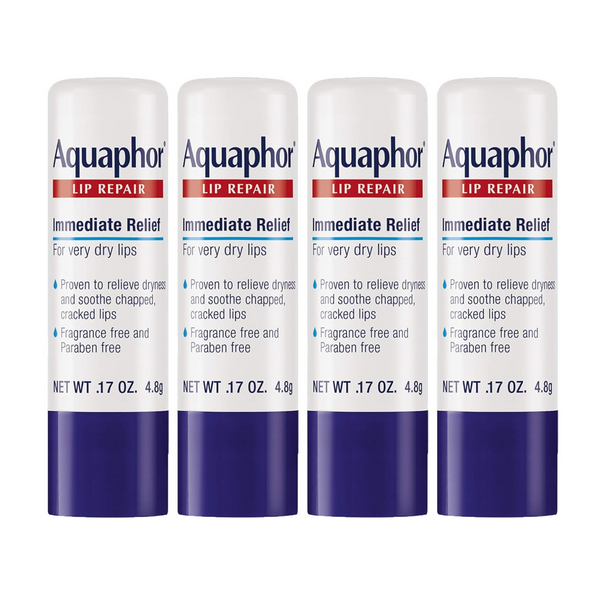 4-Pack Aquaphor Chapped Lips Repair Stick, 0.17 Ounc