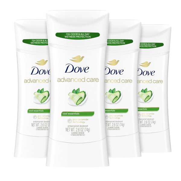 4-Count Dove Antiperspirant Deodorant with 48 Hour Protection, 2.6 oz