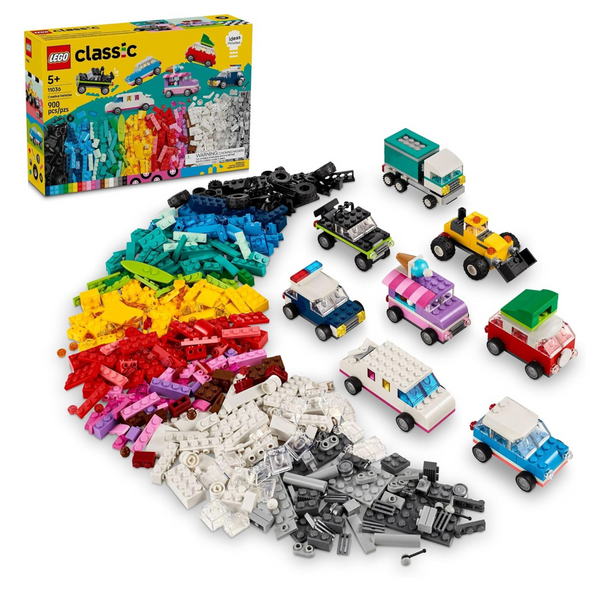 900-Piece LEGO Creative Vehicles, Colorful Construction Brick Building Kit