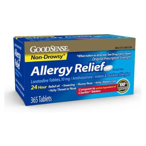 365-Count GoodSense 10mg Allergy Relief Loratadine Tablets