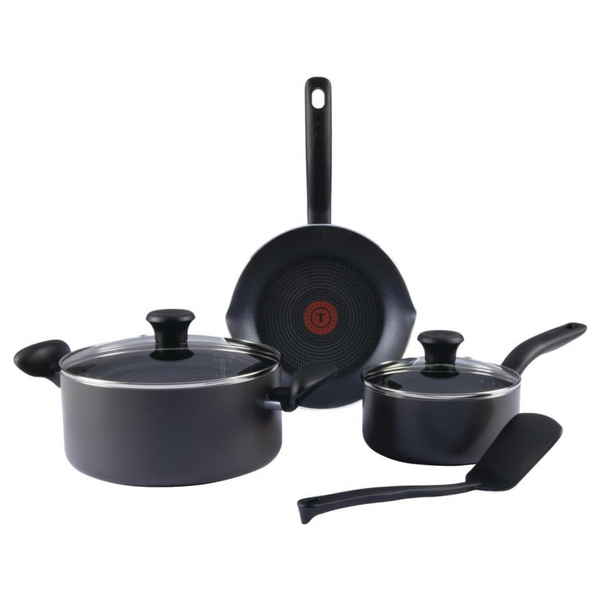 T-fal Initiatives 6 Piece Nonstick Cookware Set, Dishwasher & Oven Safe 350F