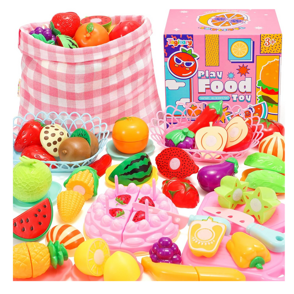 57-Pcs Kid's Play Food Toy Set