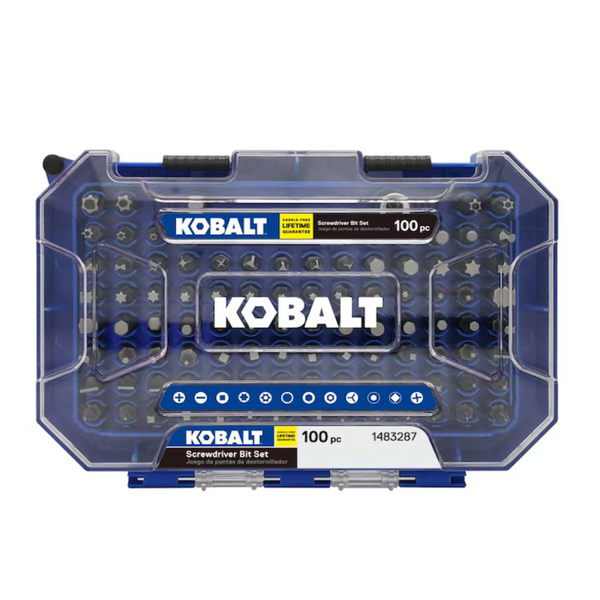 100-Piece Kobalt 1" Screwdriver Bit Set